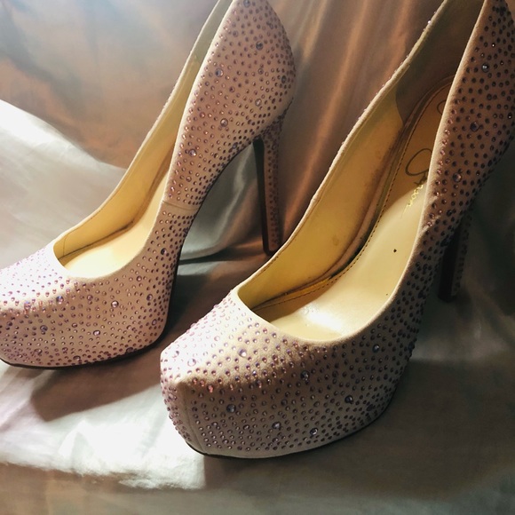 Jessica Simpson Rhinestone Heels - Picture 4 of 7